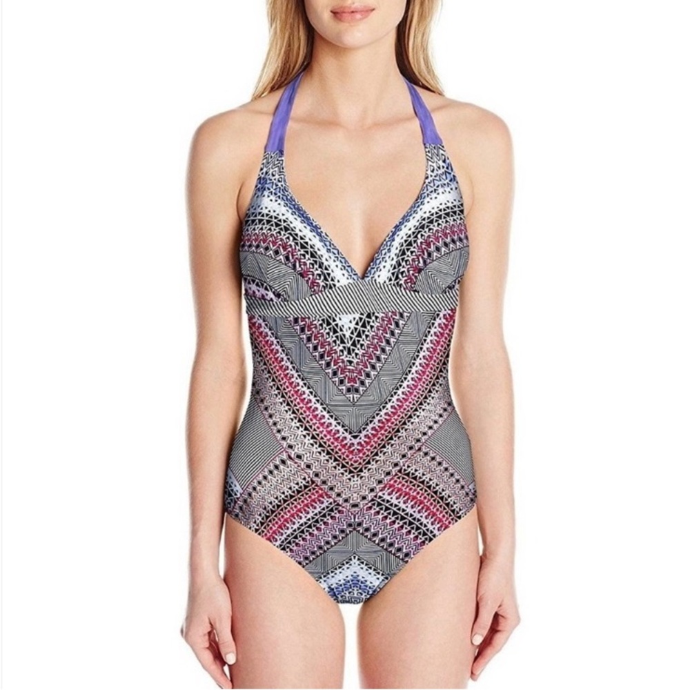 PrAna Lahari One piece Swimsuit Cosmo Pink Riviera - Size Small